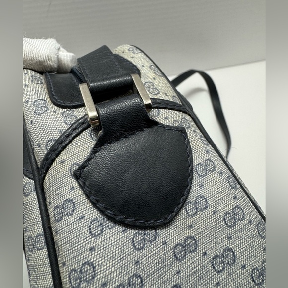 Authentic Vintage GUCCI Micro GG Satchel Shoulder Bag PVC Coated Supreme Canvas - Picture 7 of 9